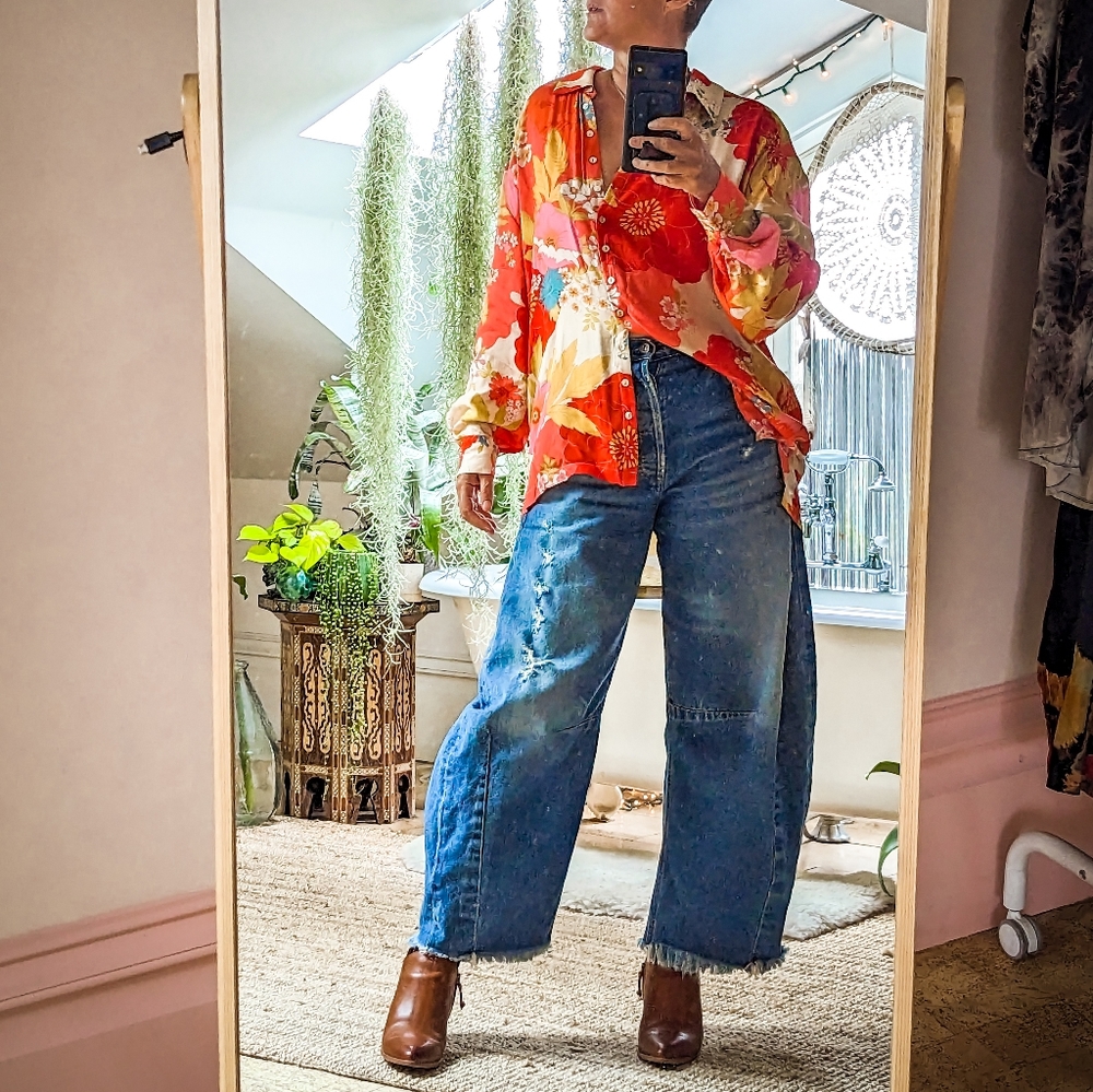 Spell/Free People Tyler blouse XS